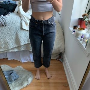 Levi’s 501 cropped denim